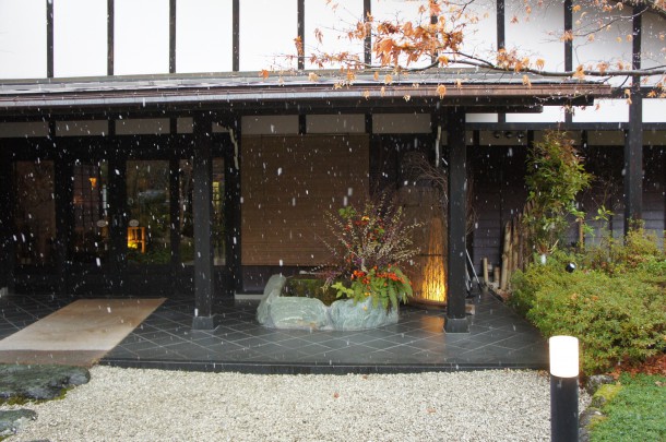 今年二度目の雪です。