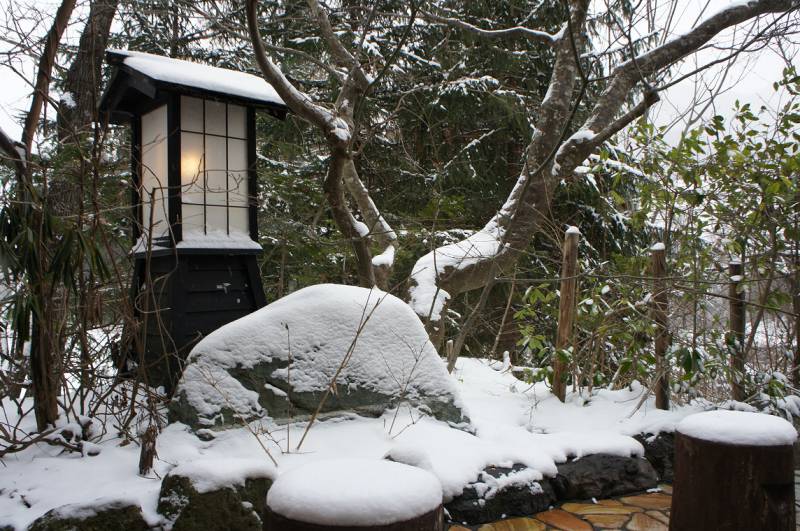 雪化粧。