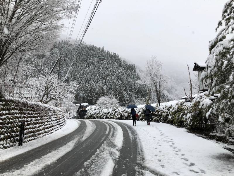 4月10日の雪景色