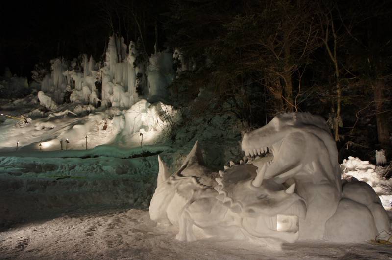 雪像コンテストがはじまりました。