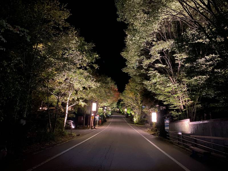 福地温泉でライトアップイベントを開催します