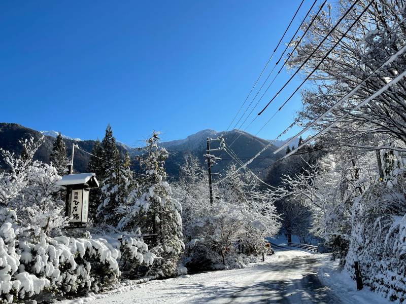 美しい雪景色の日