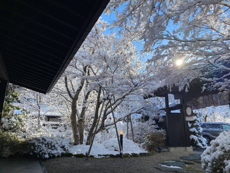 美しい雪景色の日