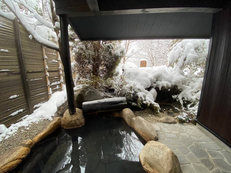 雪見露天日和です。