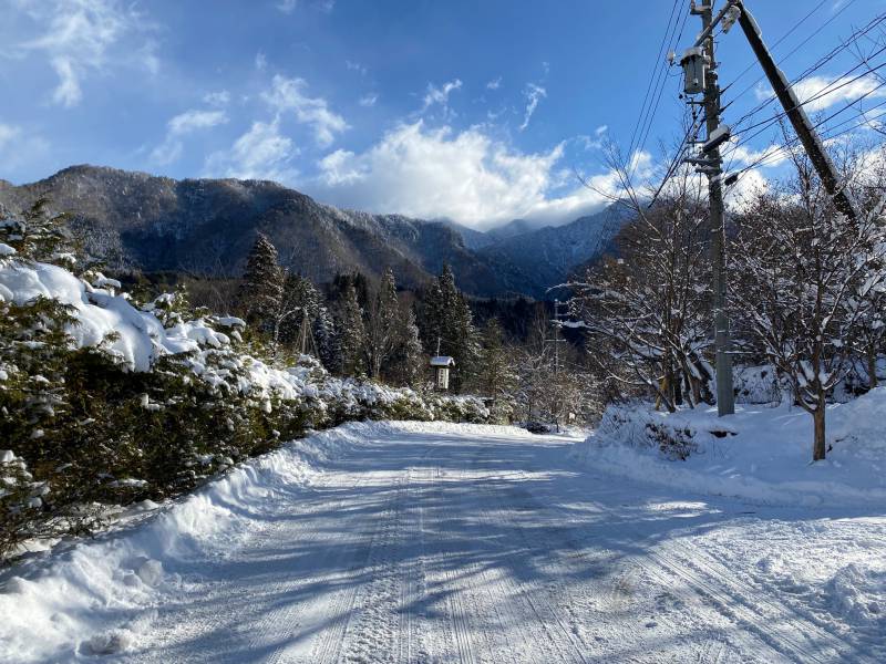 雪晴れとなりました。