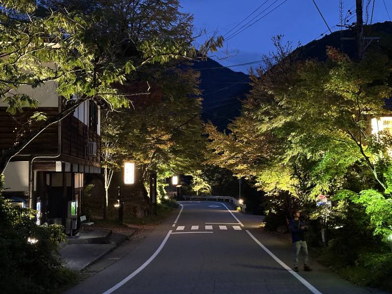 紅葉の町並みライトアップイベントのご案内。