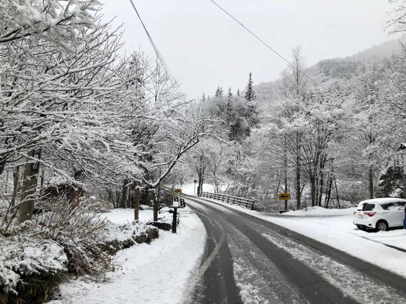 4月10日の雪景色